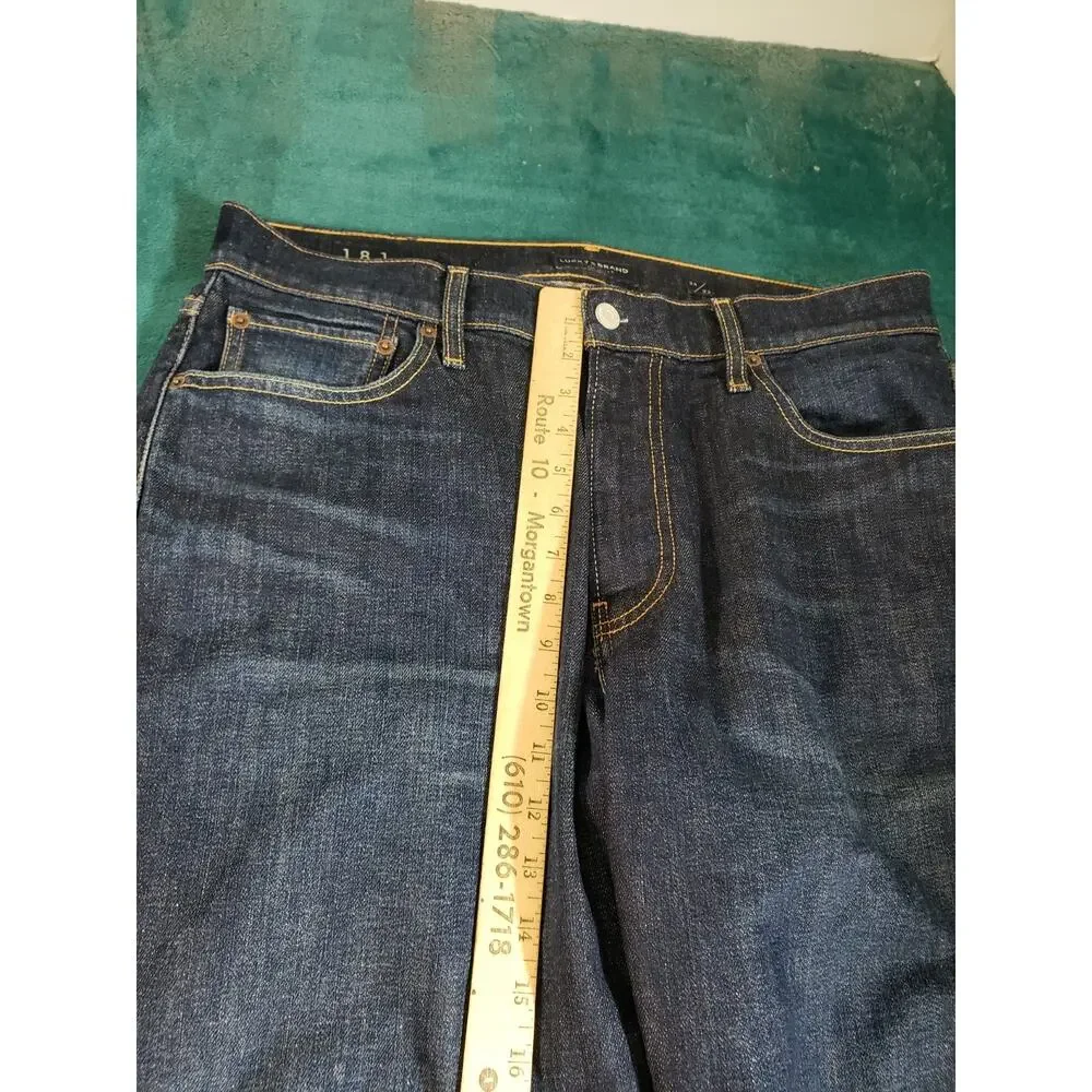 Lucky Brand Jeans Size 34x32 Mens Blue Pants Stretch Denim 181 Relaxed Straight